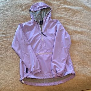 Charles River classic pullover, women’s xx-small, lavender/grey cotton inside